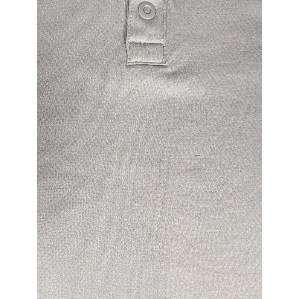 The North Face Mens Short Sleeve Polo Shirt Light Grey Technical Hiking Top